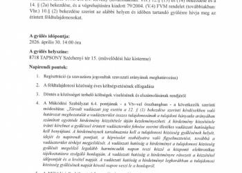 Vadászterület gyűlés